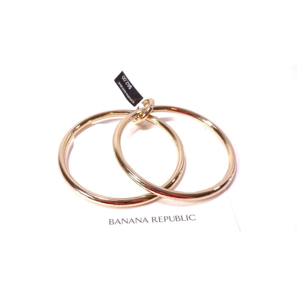 Banana Republic Women's Double Ring Bangle Bracelet NWT 62
